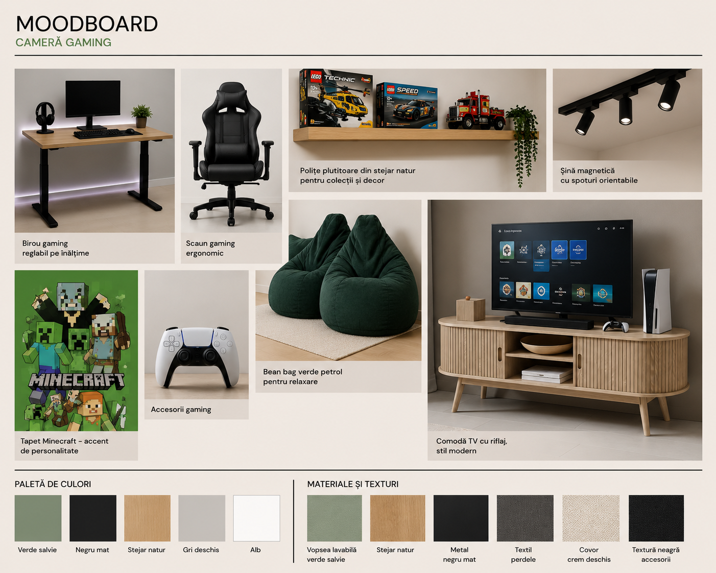 Moodboard 1 — Gaming room