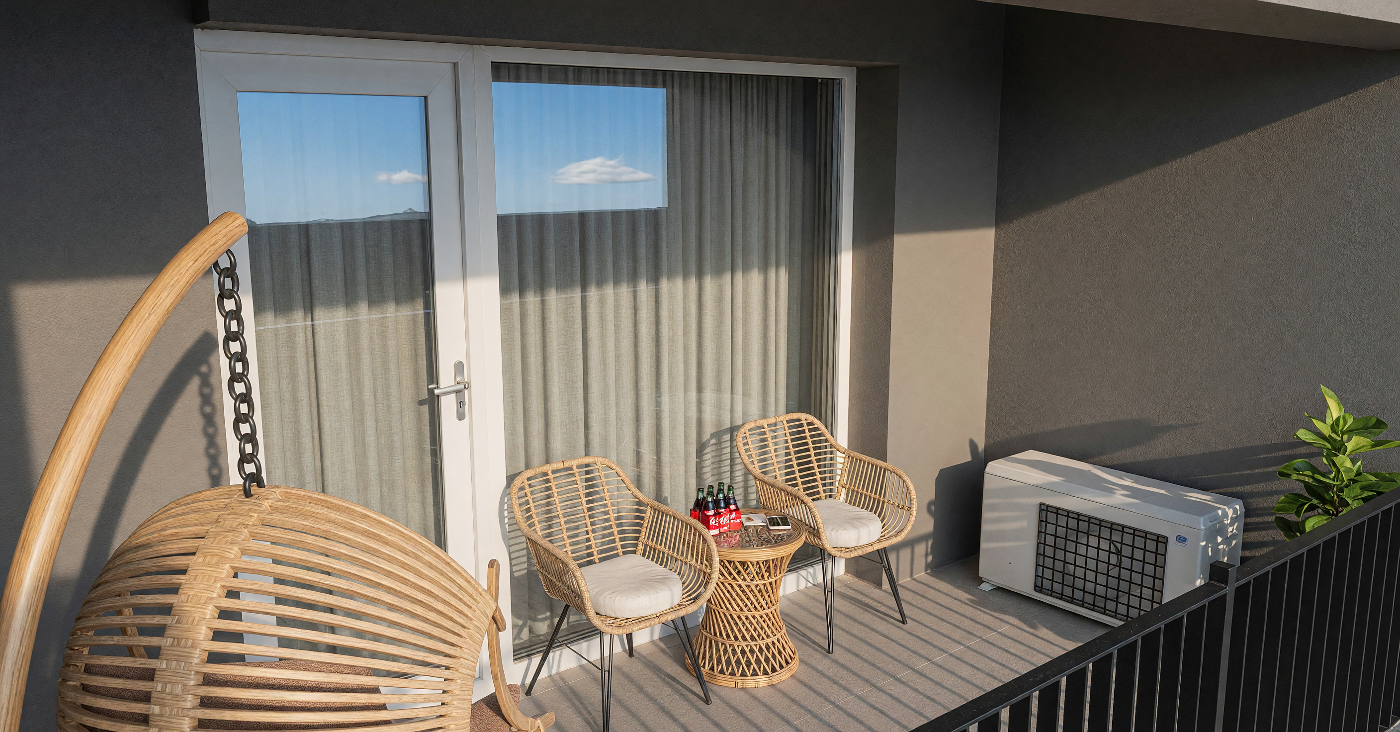 Balcony — Open-Plan Apartment with a Sleeping Nook