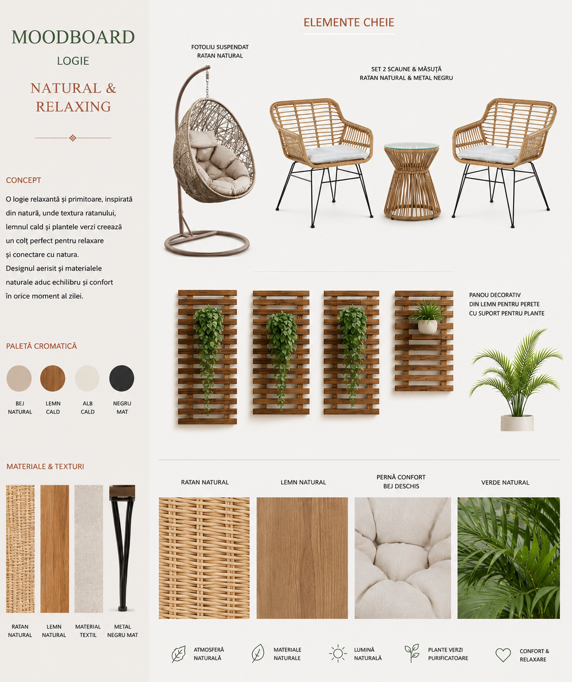 Moodboard 2 — Open-Plan Apartment with a Sleeping Nook