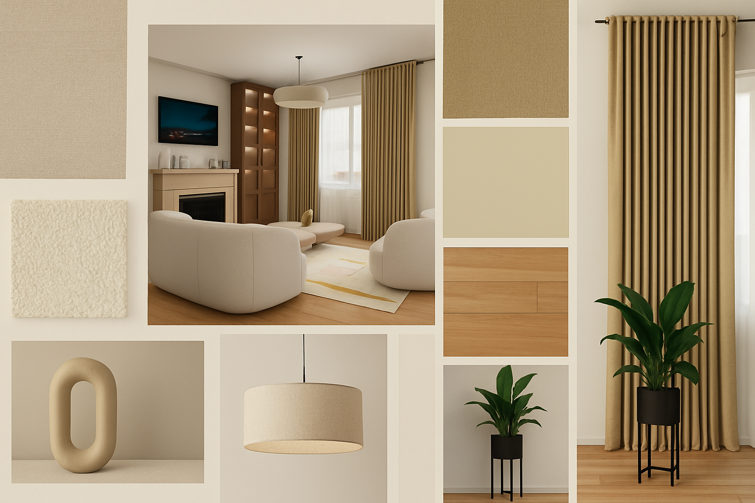 Moodboard 1 — Open Space – Zona de Zi