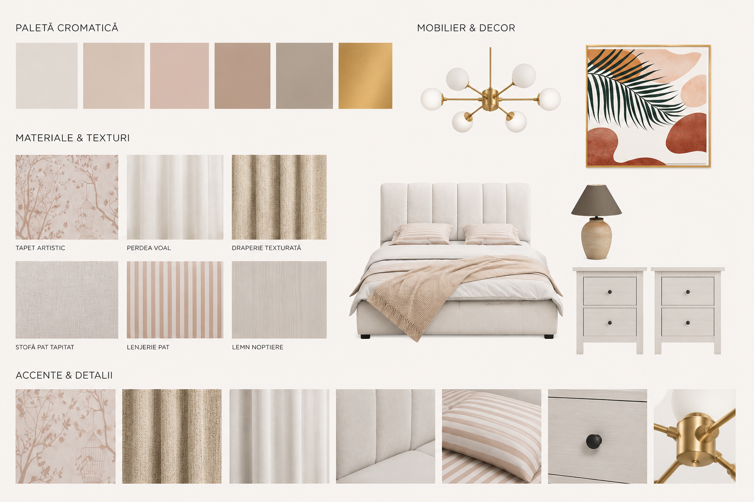 Moodboard 3 — Apartament – 3 Dormitoare